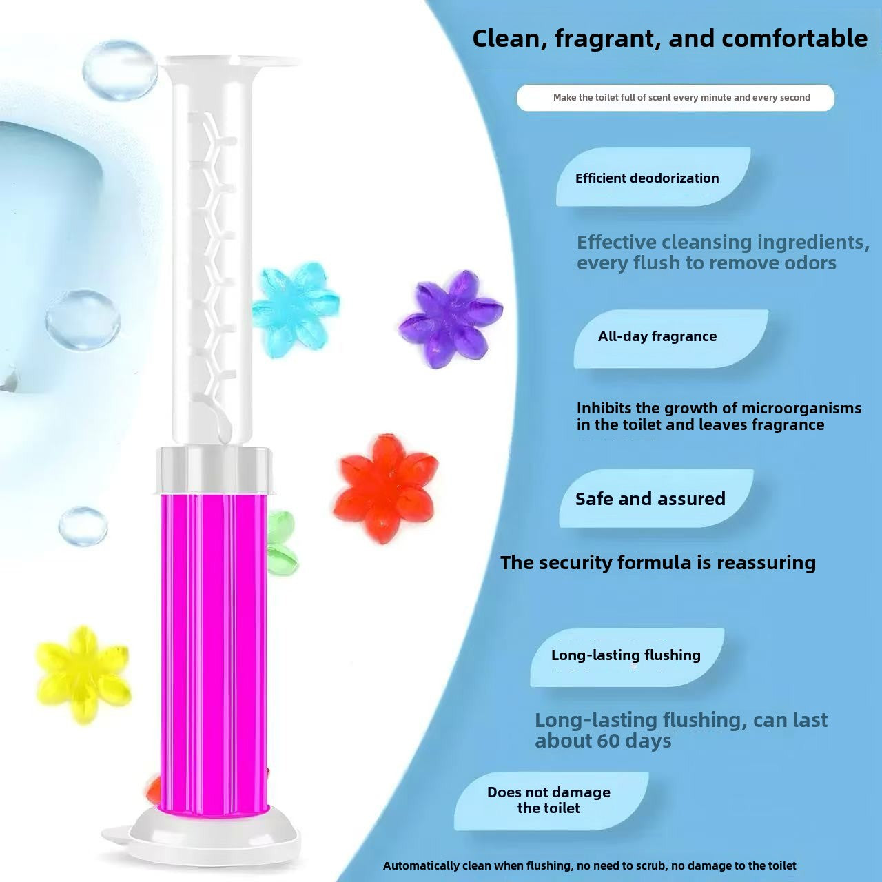 Toilet cleaning gel applicators 12 pcs