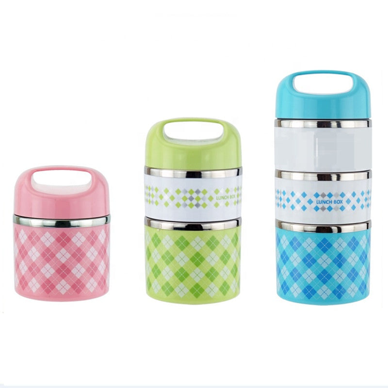 Stainless steel thermal lunch boxes