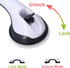 Shower grab bar with strong suction cups