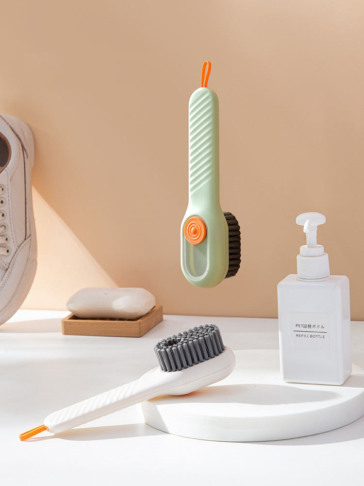 Multi-Purpose Cleaning Brush with Built-In Soap Dispenser