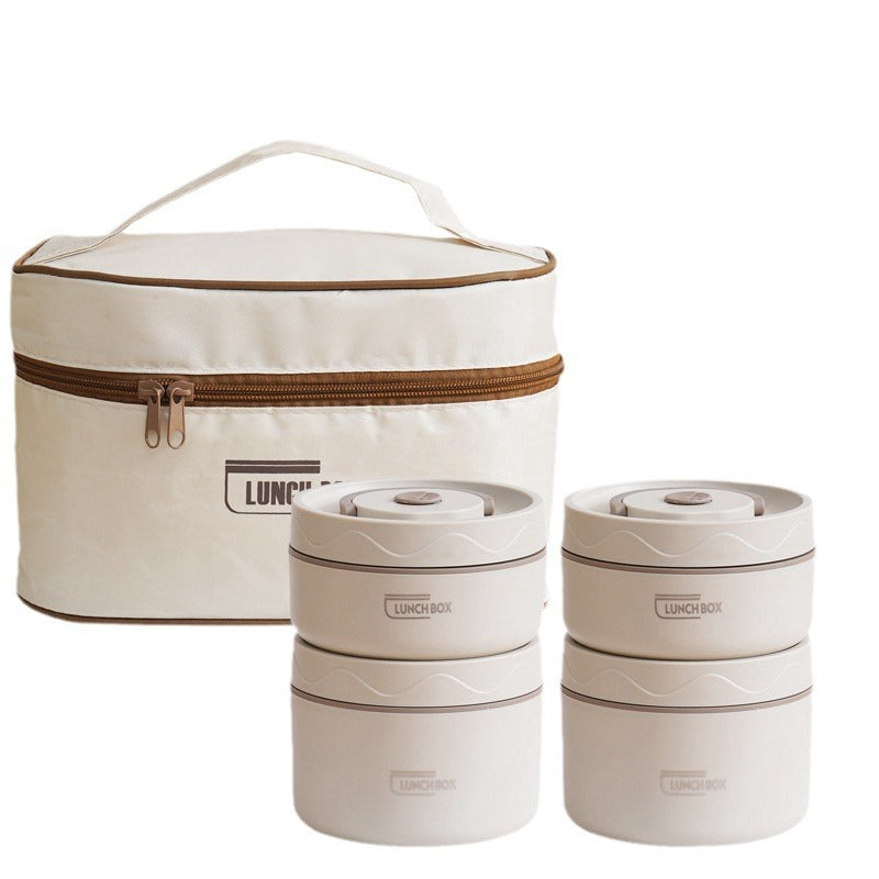 Lunch box set with a thermal bag