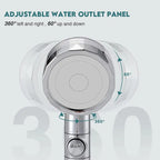 high-pressure, handheld turbo fan shower head