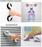 Shower grab bar with strong suction cups