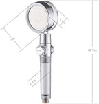 high-pressure, handheld turbo fan shower head