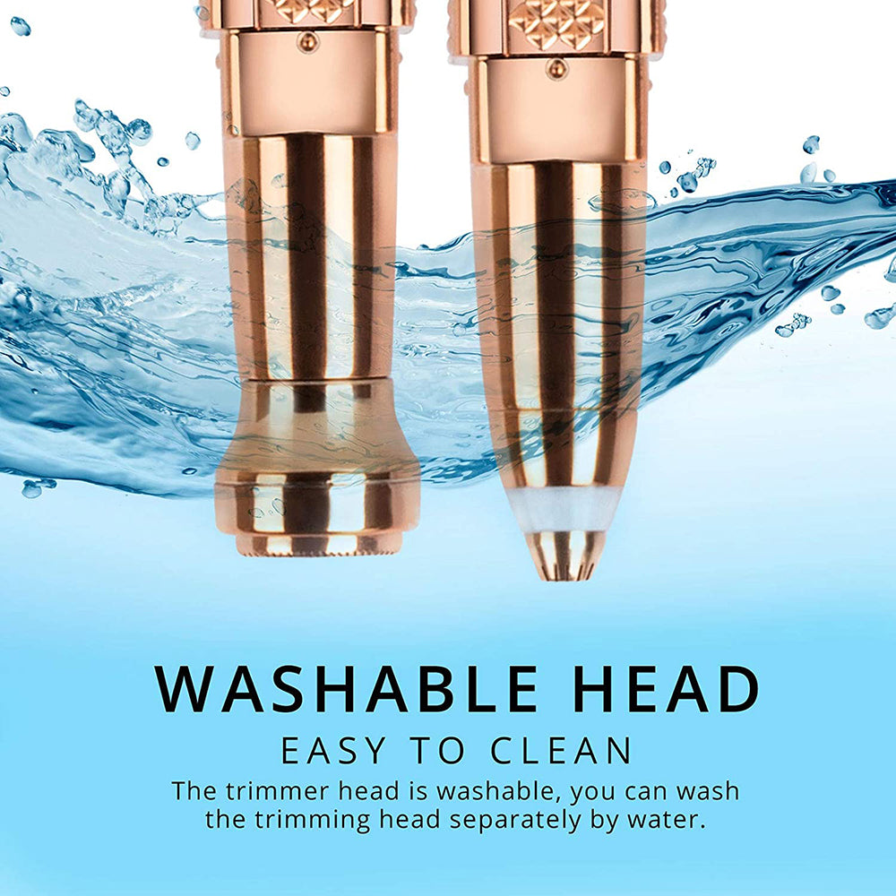 2-in-1 rechargeable electric eyebrow and facial hair remover