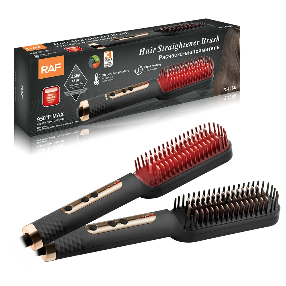 RAF hair straightener brush