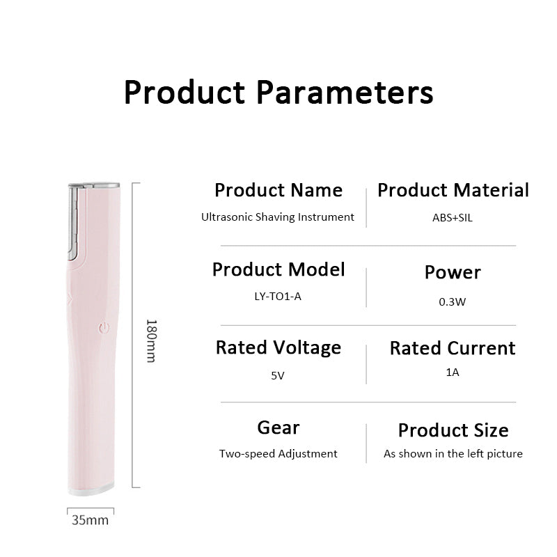 Ultrasonic hair remover