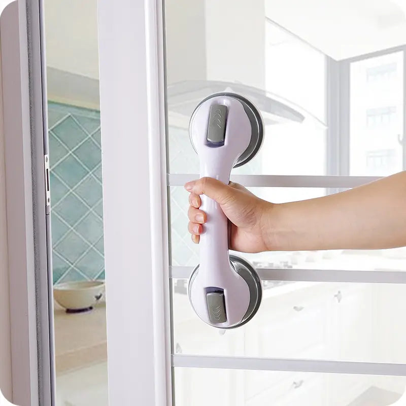 Shower grab bar with strong suction cups
