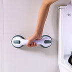 Shower grab bar with strong suction cups