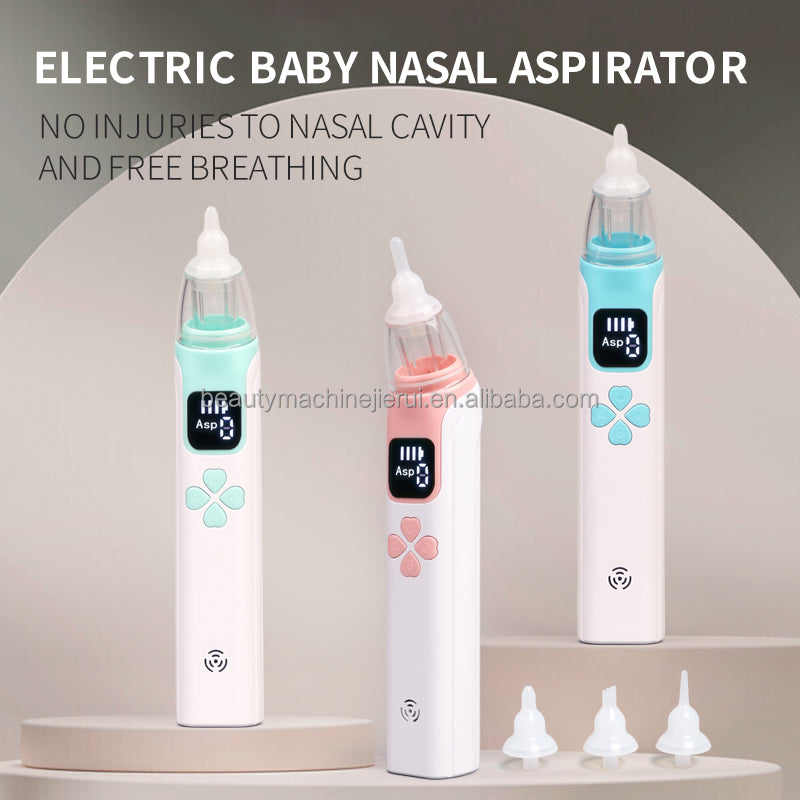 Electric baby nasal aspirator.