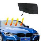 Foldable car windshield sunshade umbrella