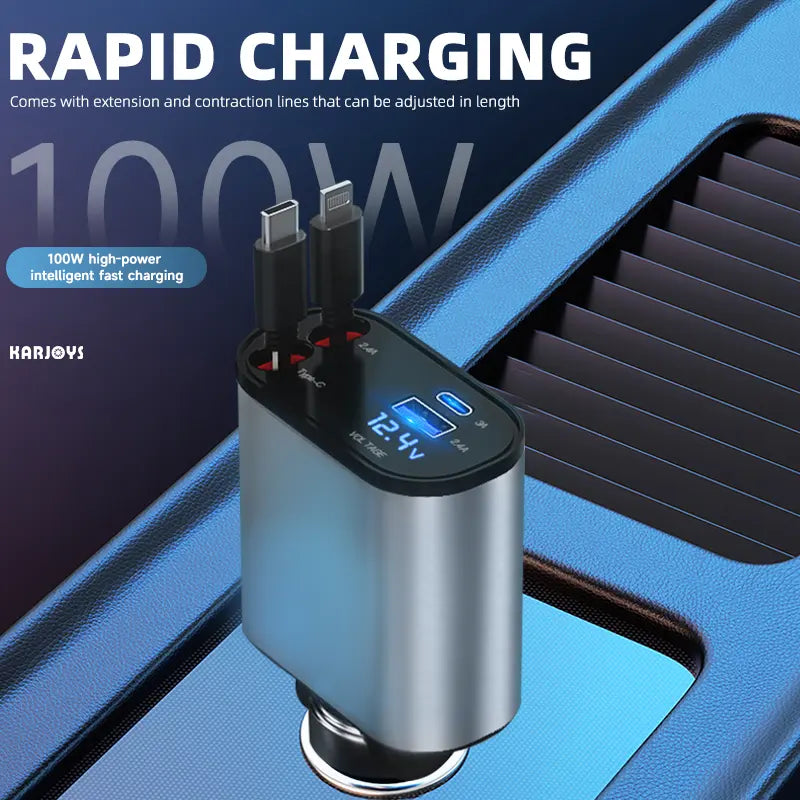 Retractable Car Fast Charger