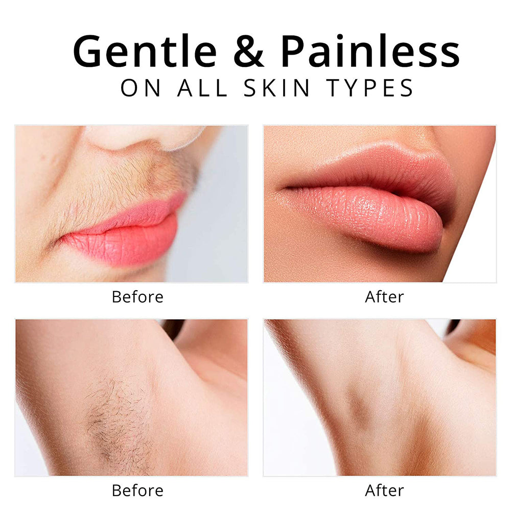 2-in-1 rechargeable electric eyebrow and facial hair remover