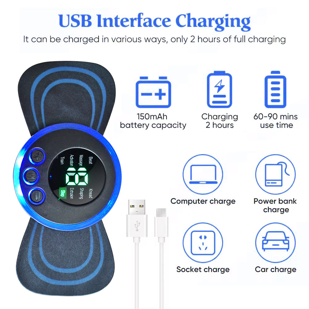 Mini EMS massage device