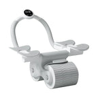 Automatic rebound abdominal wheel with elbow support