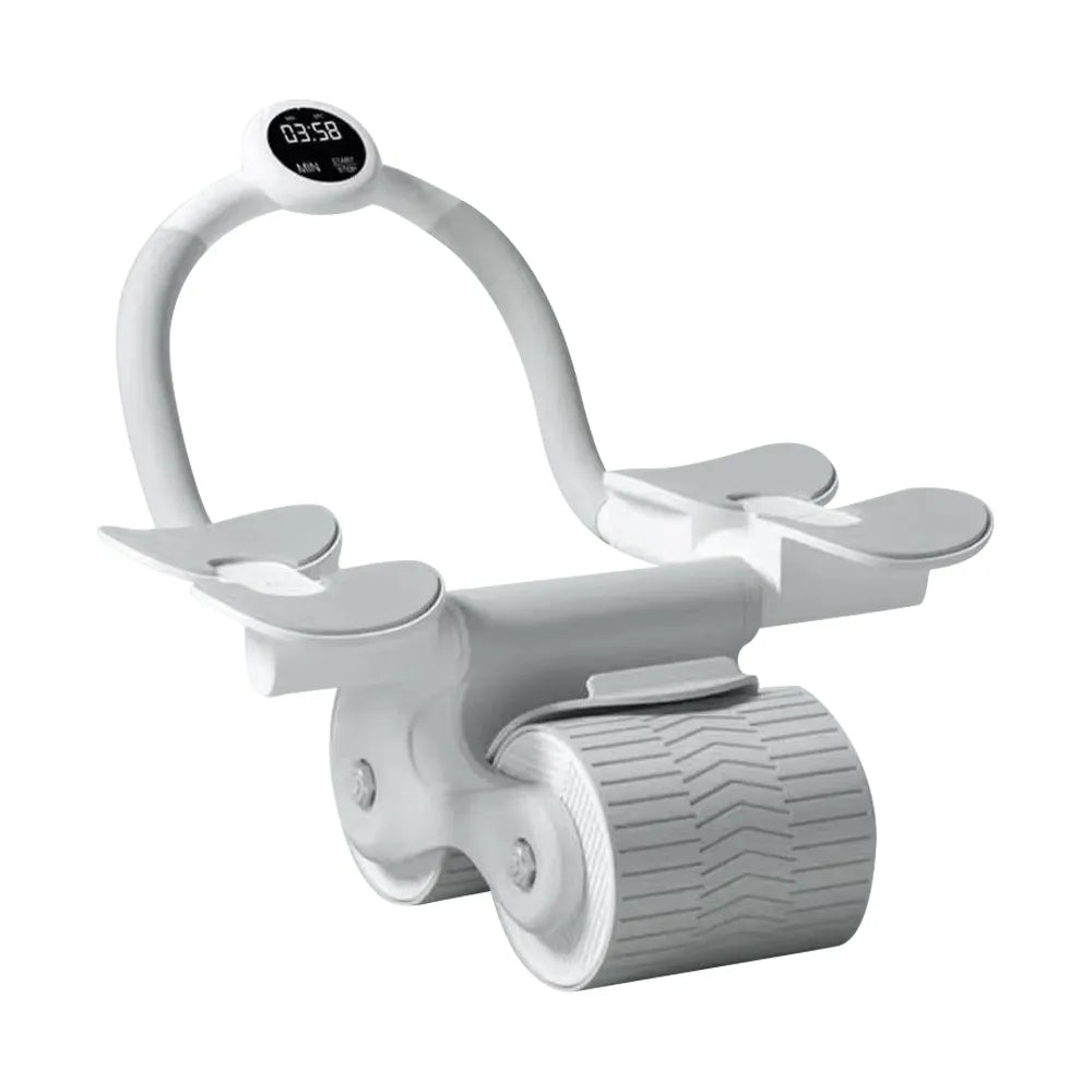 Automatic rebound abdominal wheel with elbow support