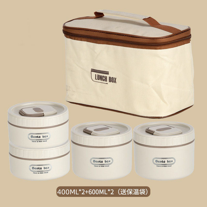 Lunch box set with a thermal bag