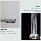 high-pressure, handheld turbo fan shower head