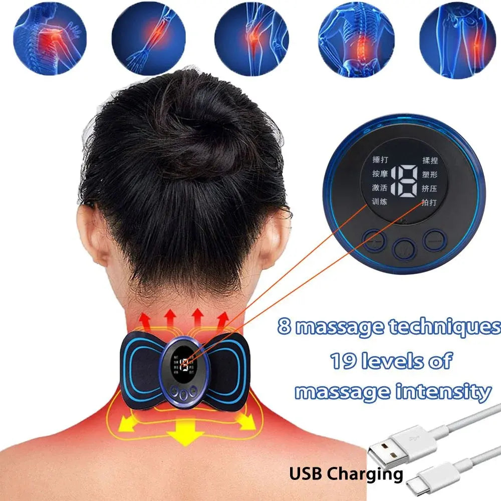 Mini EMS massage device