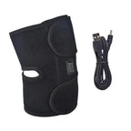 Heated knee brace wrap
