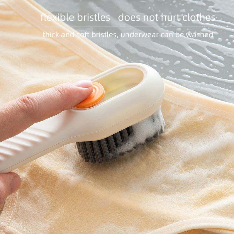 Multi-Purpose Cleaning Brush with Built-In Soap Dispenser