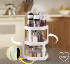 Multi-tier rotating storage turntable