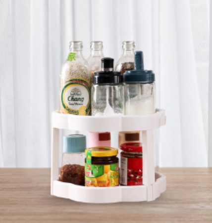 Multi-tier rotating storage turntable