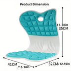 Chair support for back straightening when sitting