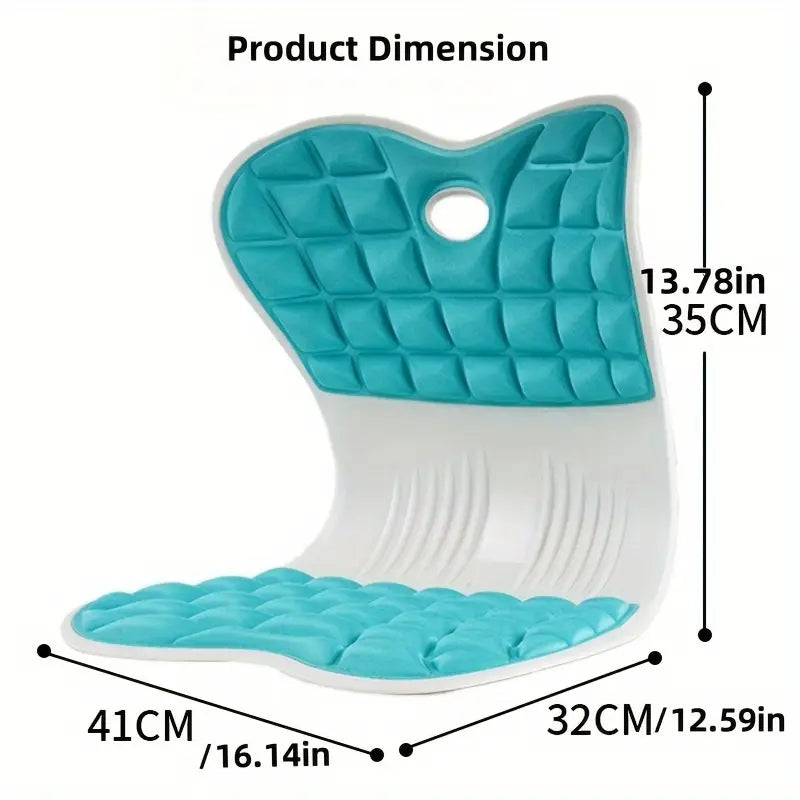 Chair support for back straightening when sitting