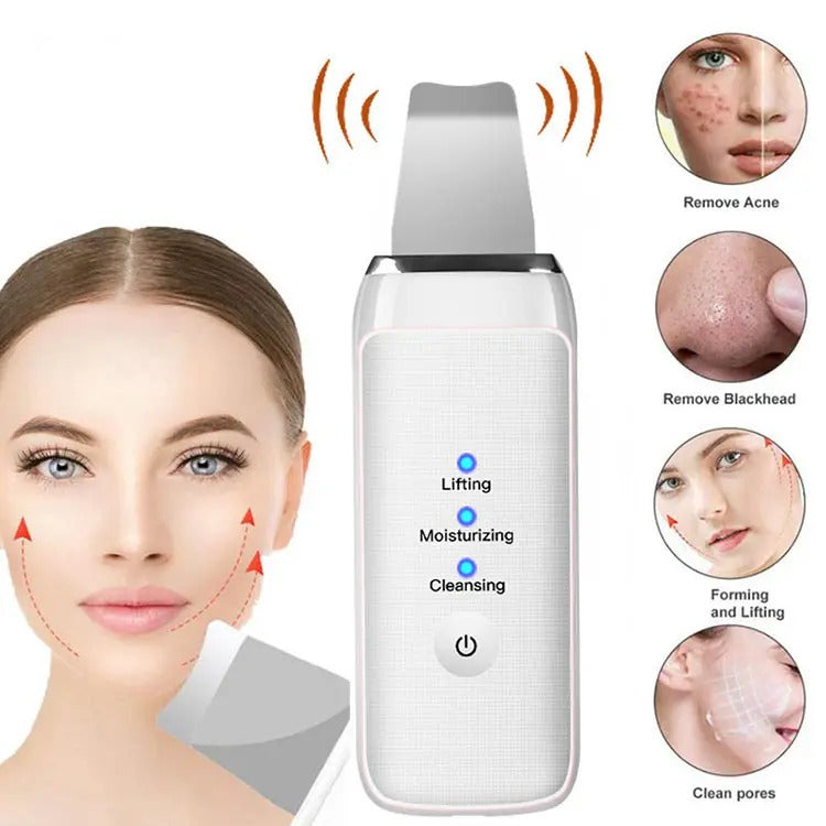 Ultrasonic skin scrubber