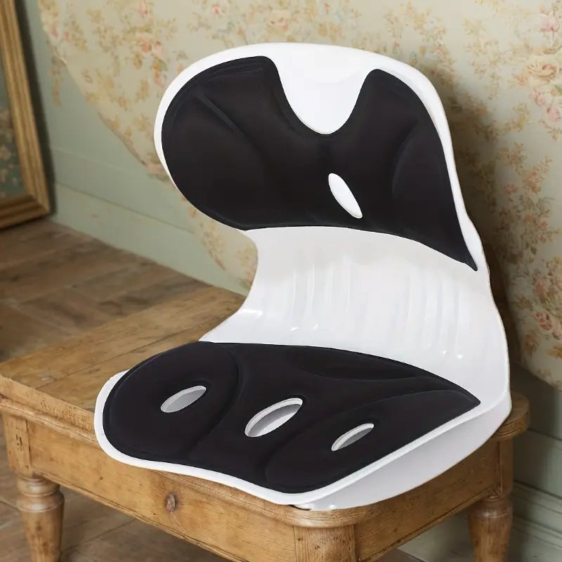 Chair support for back straightening when sitting