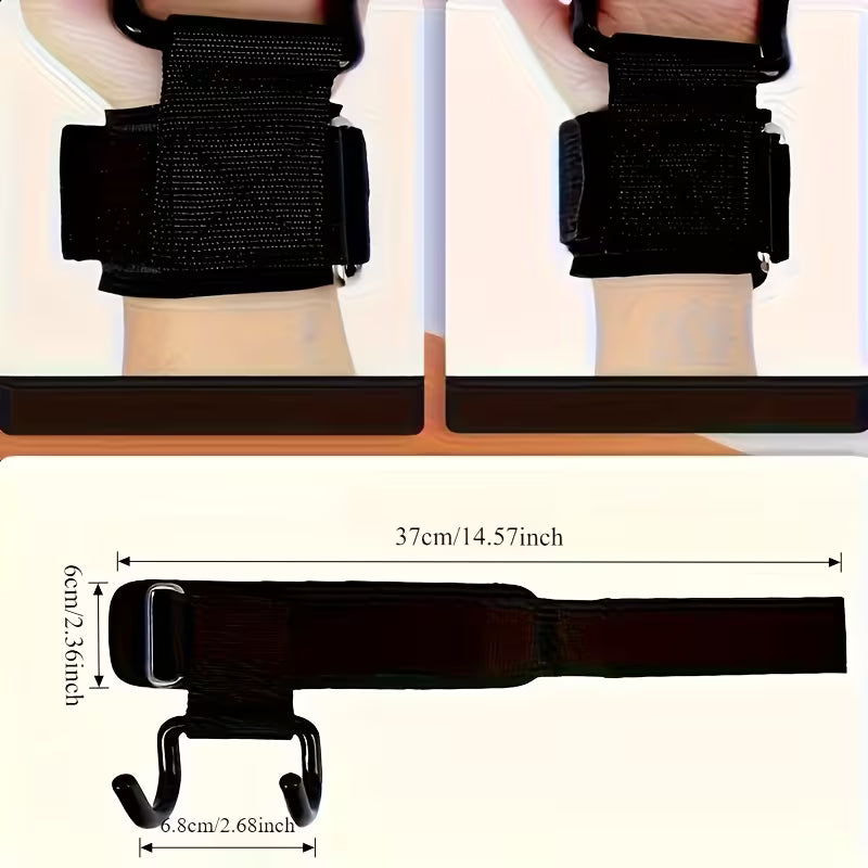 Lifting straps with hooks