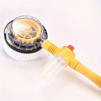 Auto-rotating car wash brush